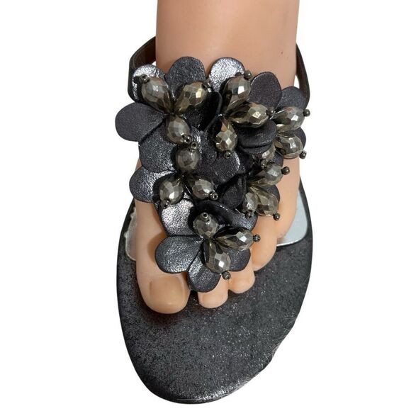 Kenneth‎ Cole Reaction Love Story Women's Gray Beaded Sandals -- 9.5 - Picture 1 of 8
